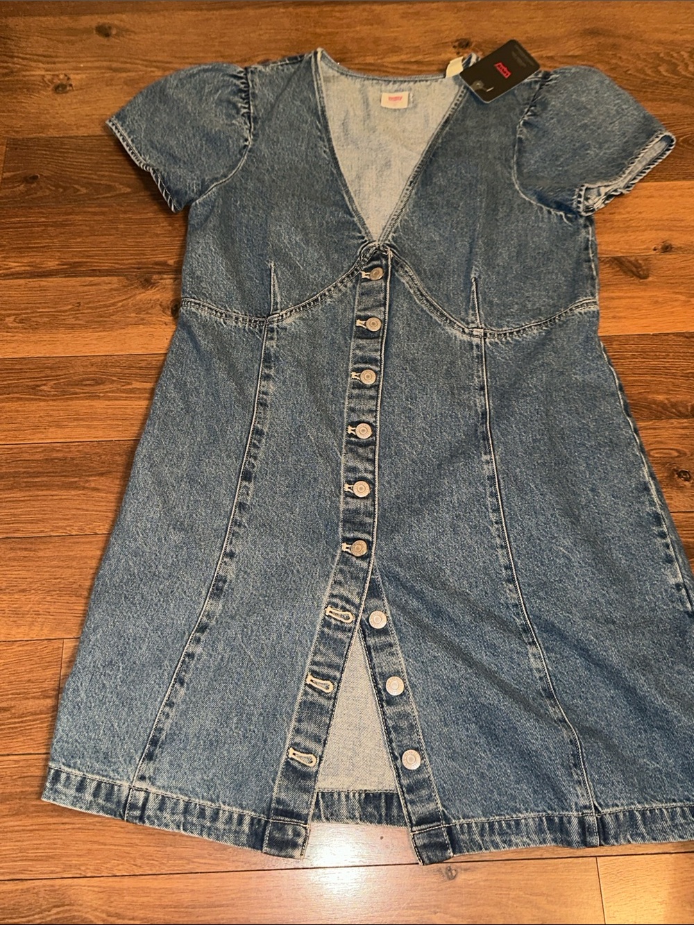 Levi’s Erin Denim Button Down Dress. XL - Picture 2 of 6